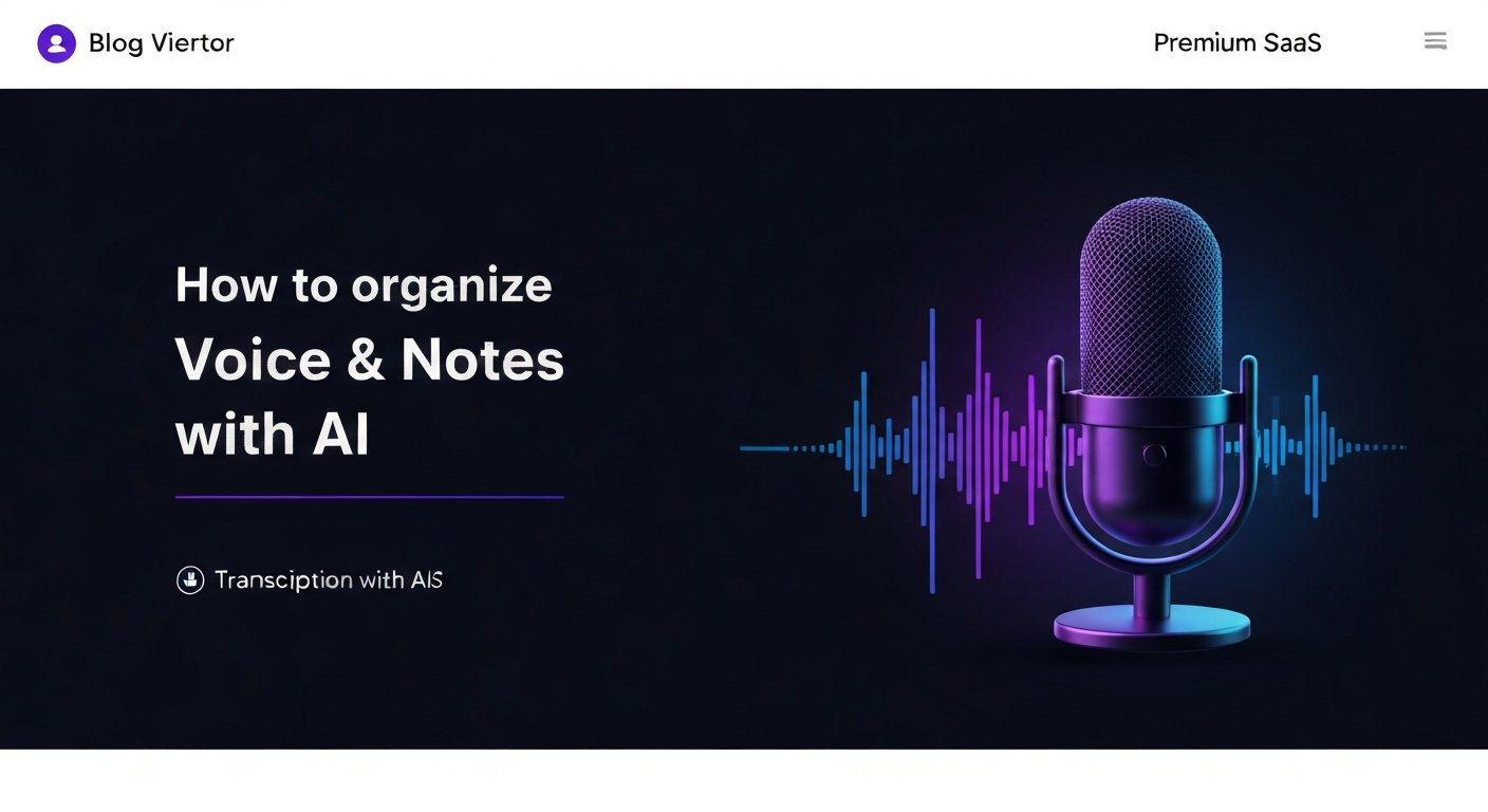 How to Organize Voice Notes with AI in 2026: A Practical System