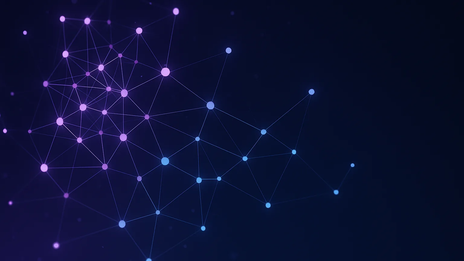 Abstract dark indigo knowledge graph illustrating the best Logseq alternative apps as connected glowing notes for 2026